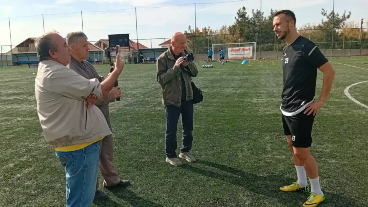 Batuhan Er, Keşanspor antrenmanında.