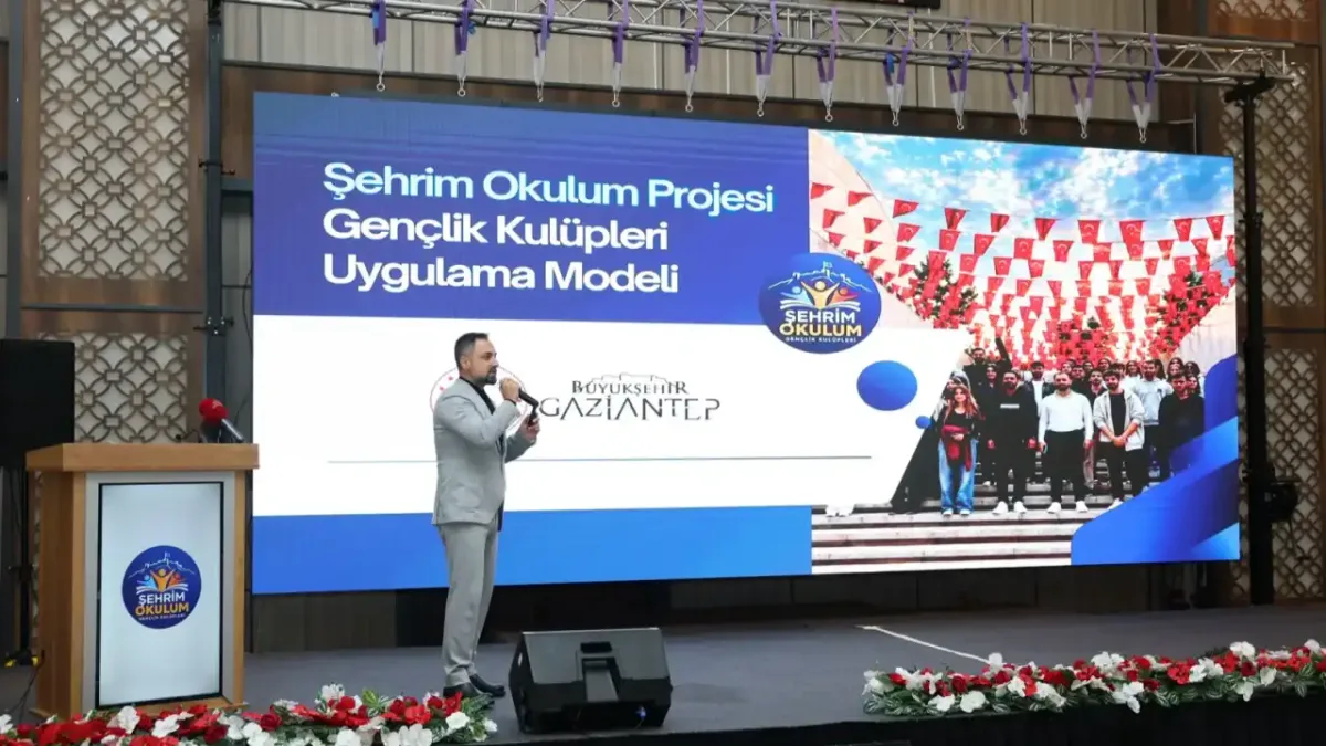 Gaziantep'te gençler için kurulan Gençlik Kulüpleri tanıtım etkinliği.