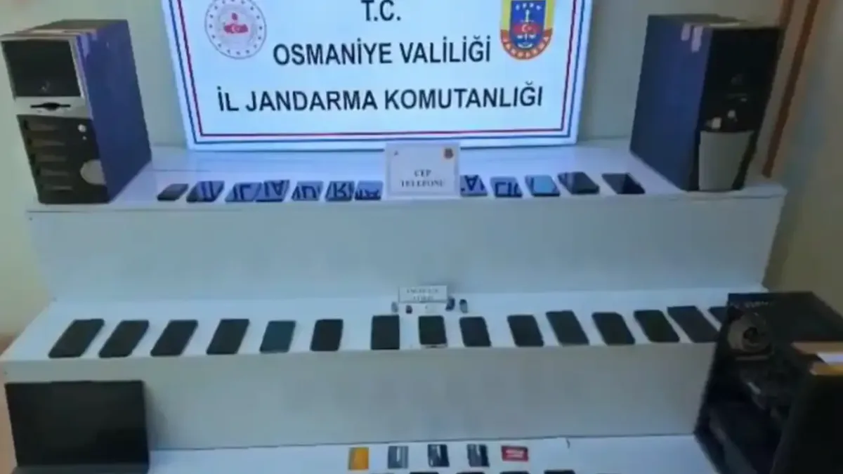 Osmaniye'de yasa dışı bahis operasyonu: 59 gözaltı