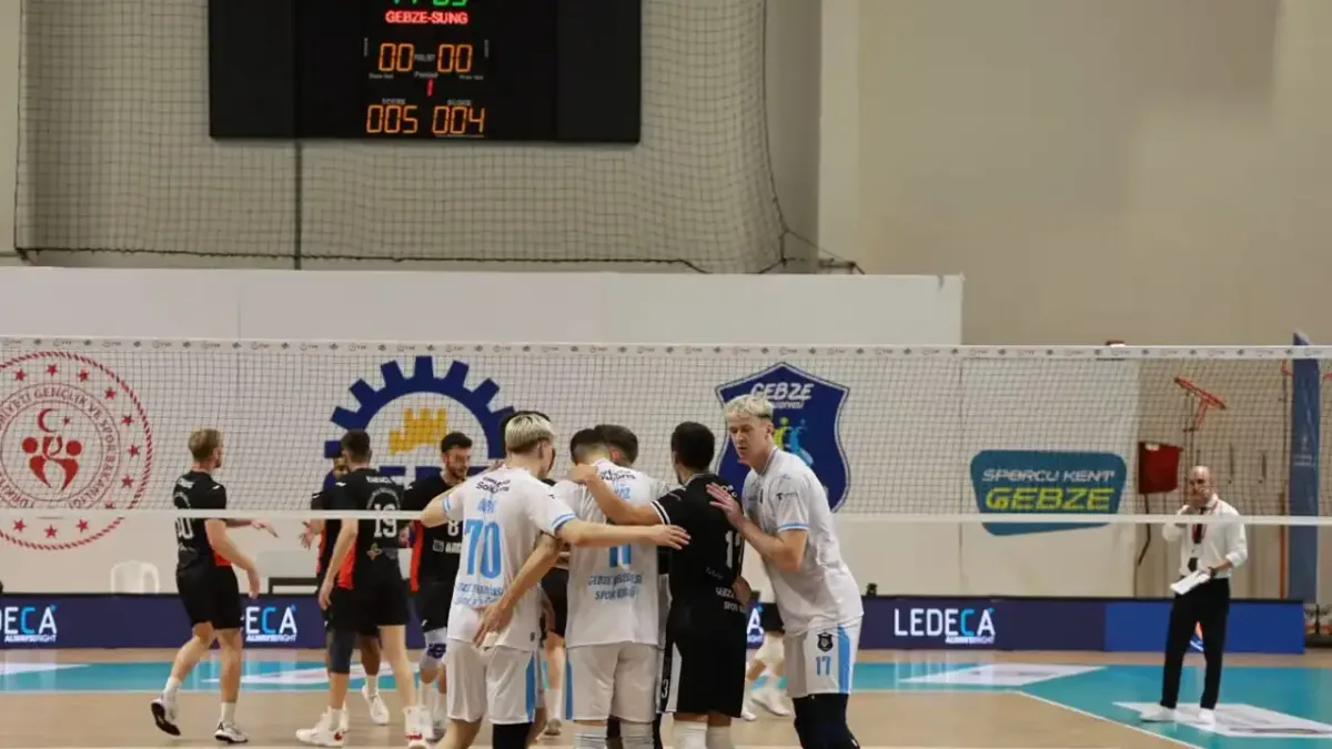 Gebze Belediyespor'un Sungurlu Belediyespor karşısındaki galibiyeti