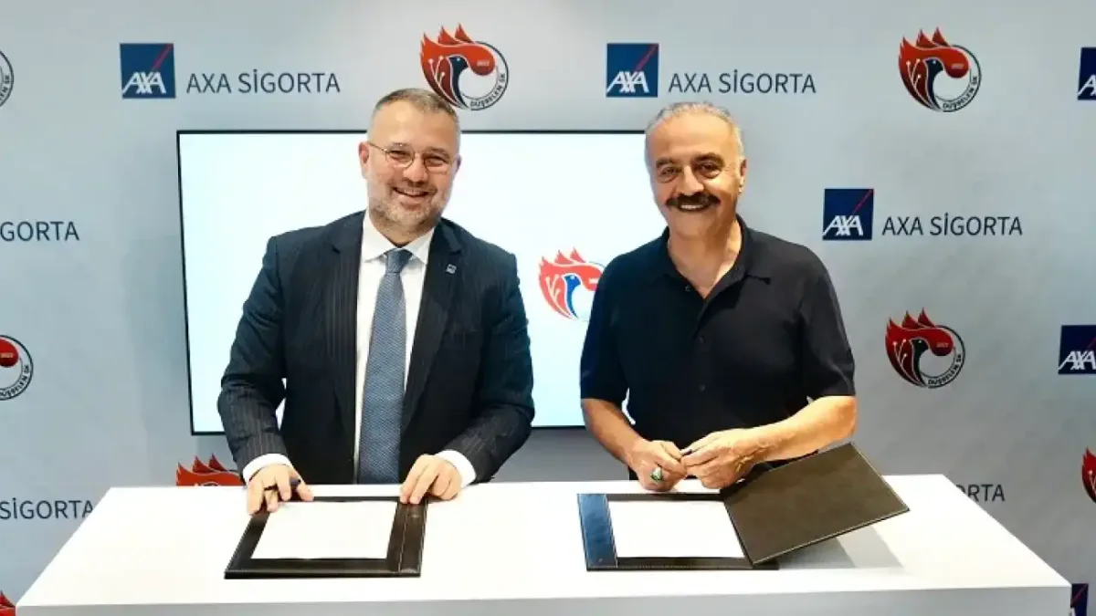 Düşbelen Spor Kulübü ve AXA Türkiye arasında gerçekleşen iş birliği.
