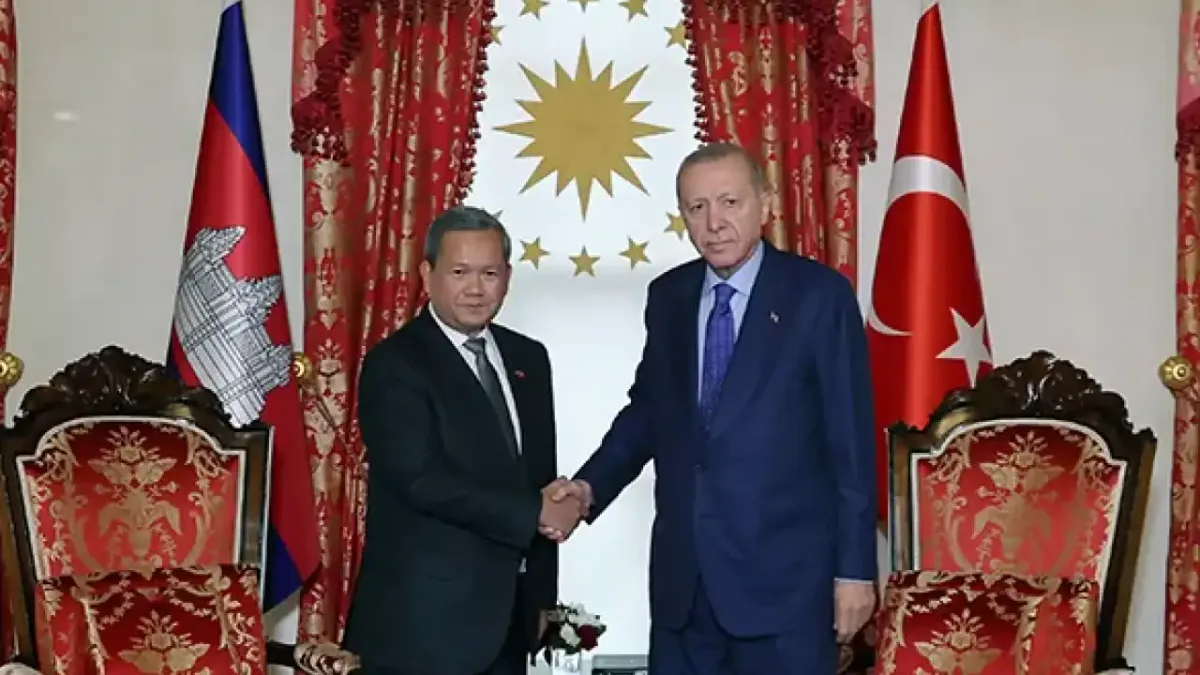 Cumhurbaşkanı Erdoğan ve Kamboçya Başbakanı Hun Manet, Dolmabahçe'de bir araya geldi.