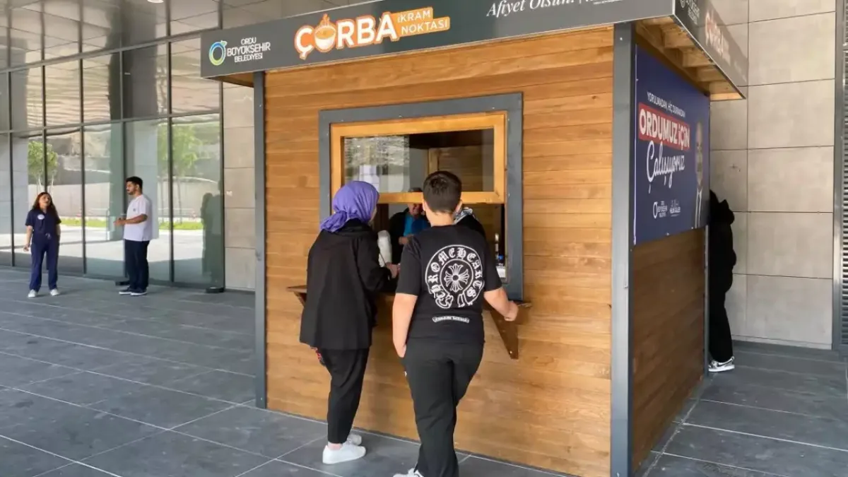 Ordu Şehir Hastanesi'nde ücretsiz çorba ikramı uygulaması başladı