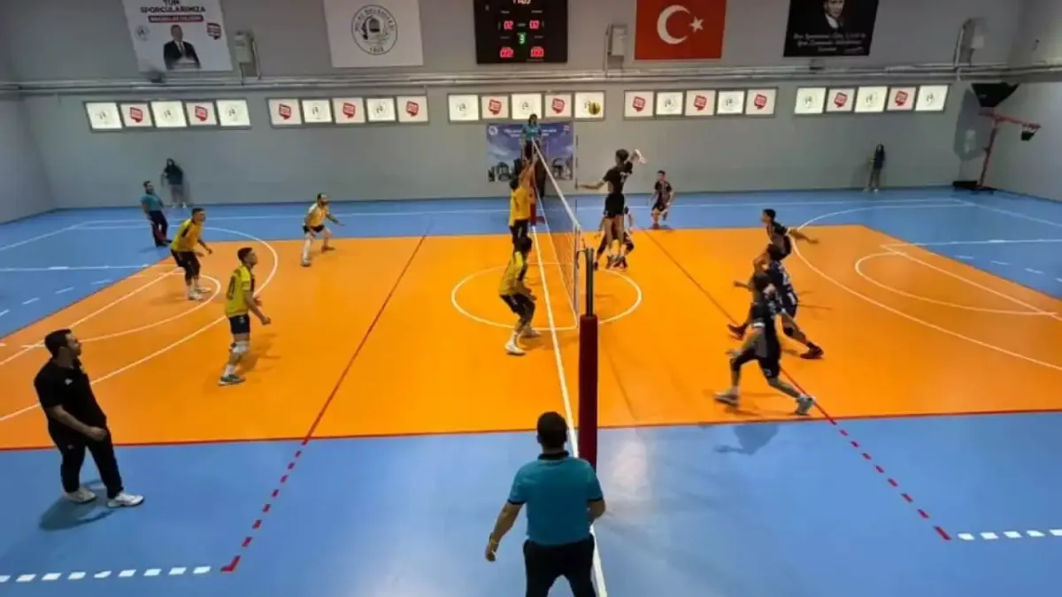 Yenişehir belediyespor filede set vermedi