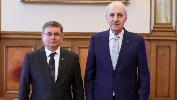 TBMM Başkanı Numan Kurtulmuş, Moldova Meclis Başkanı ile Roma'da bir araya geldi.