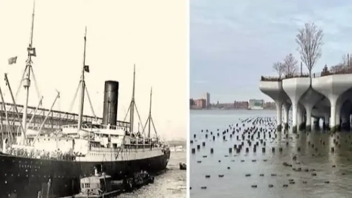 Little Island parkı, Titanic faciasının tarihi izlerini taşıyor.