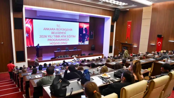 Ankara'da sağlık çalışanlarına tıbbi atık yönetimi eğitimi verildi.