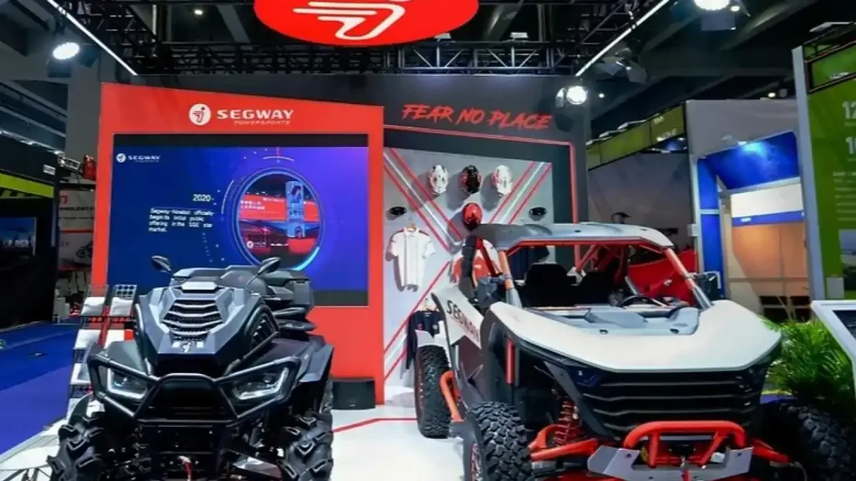 Segway Powersports'un 140. Kanton Fuarı'ndaki sergisi.