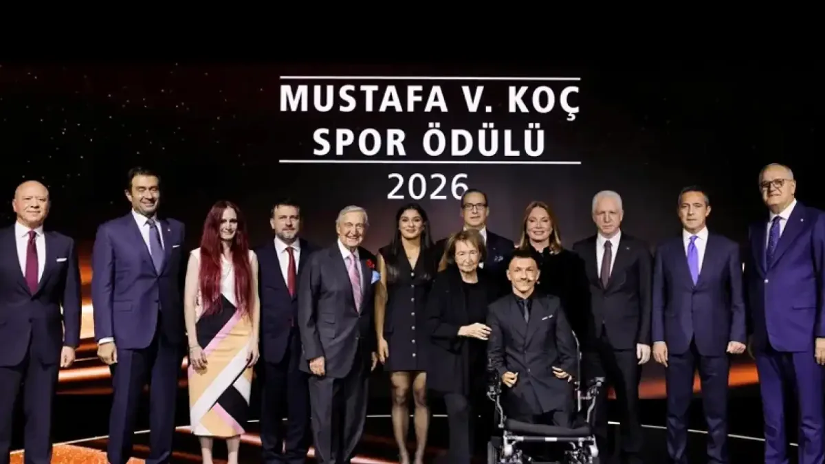 Mustafa V. Koç Spor Ödülü töreninden bir kare.