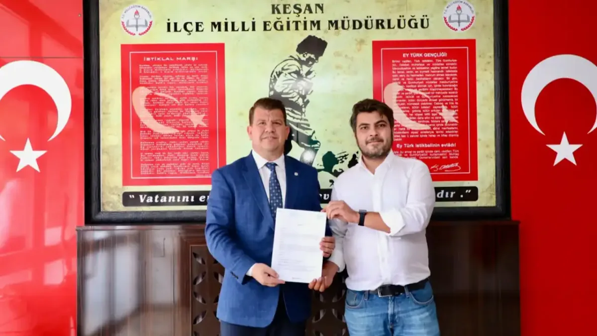 Enerjisa Üretim, Keşan'daki okullara destek veriyor.