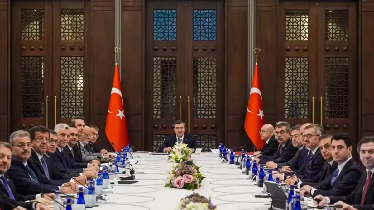 Ekonomi Koordinasyon Kurulu toplantısı Cumhurbaşkanlığı Külliyesi'nde yapıldı.