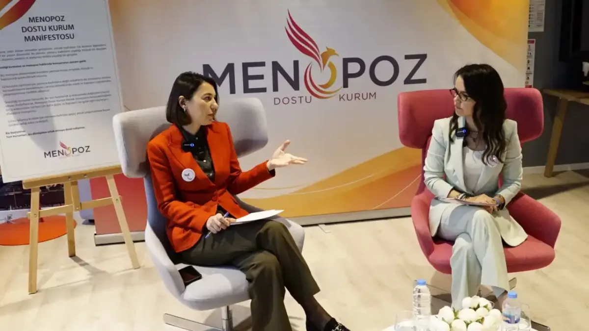 Menopoz ve iş hayatı üzerine yapılan söyleşi.