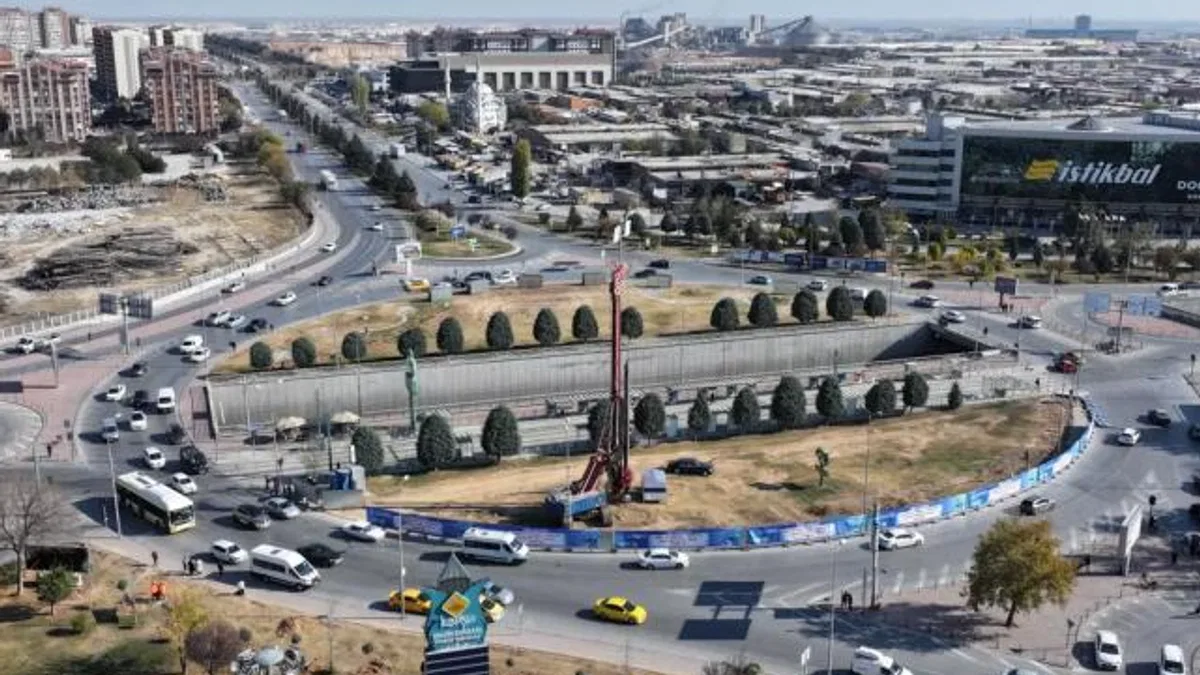 Otogar Kavşağı’nda düzenleme çalışması başladı