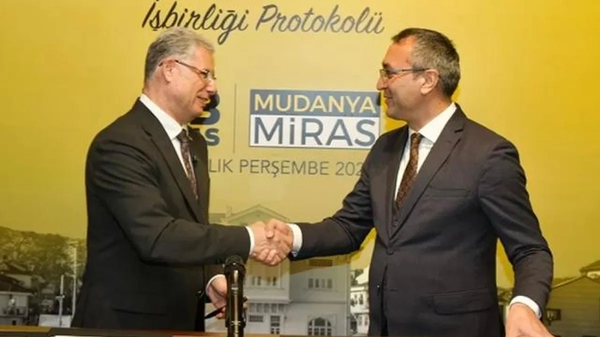 İstanbul’dan Bursa’nın kültürel mirasına bir protokol de Mudanya’da