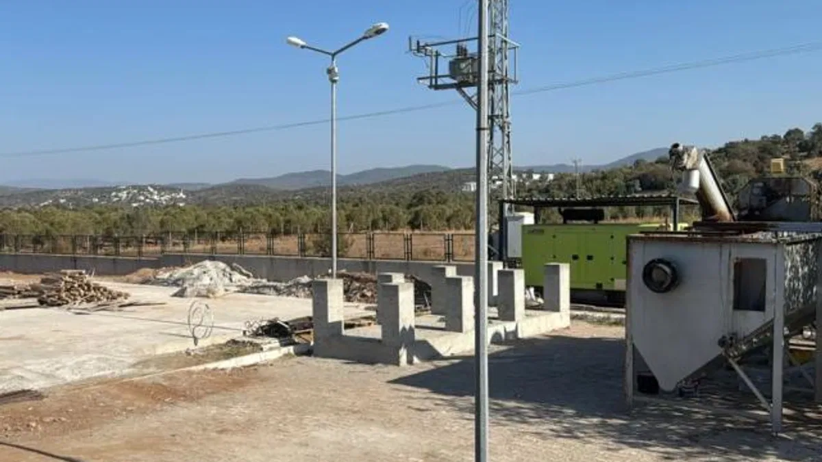 Muğla’da, Mumcular Atıksu Arıtma Tesisinin yüzde 25’ini tamamladı