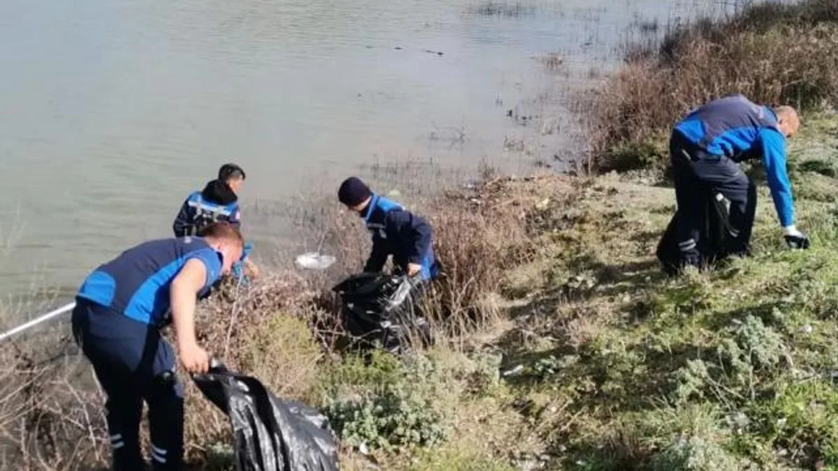 Muğla Ula Göleti’nde kapsamlı temizlik