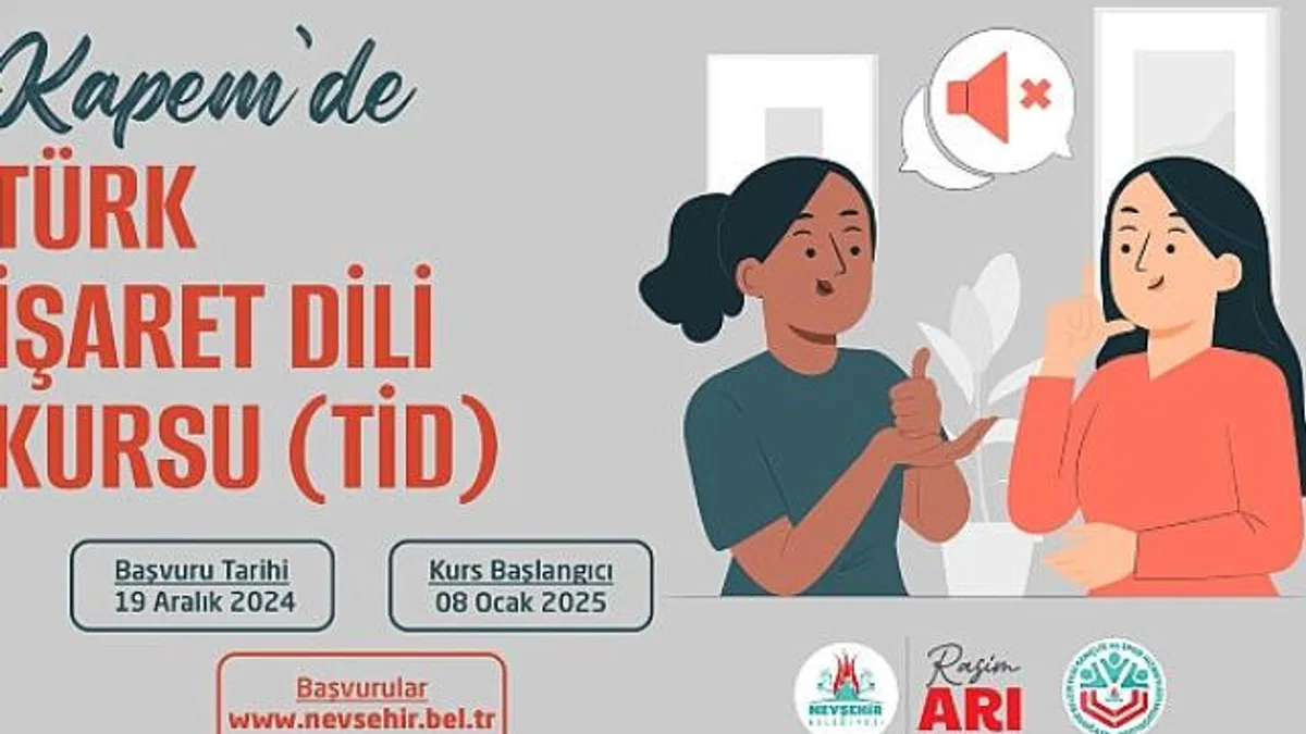 Nevşehirli Vatandaşlar için “Türk İşaret Dili” Kursu Açılacak
