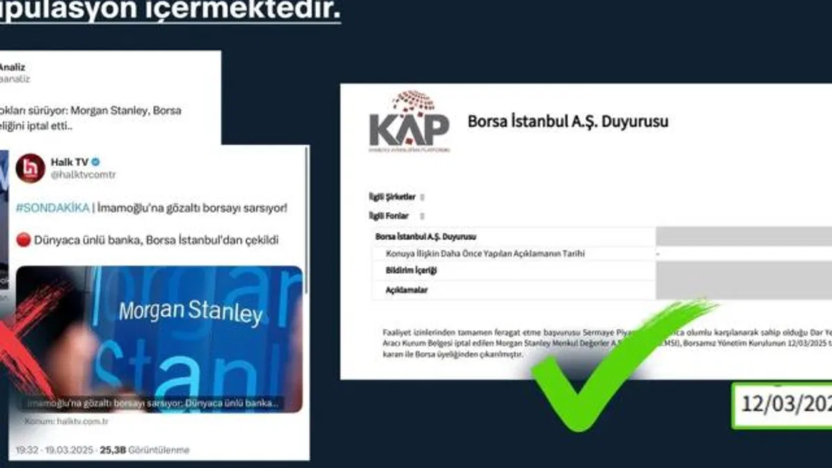 İletişim’den ‘Morgan Stanley’ haberlerine açıklama