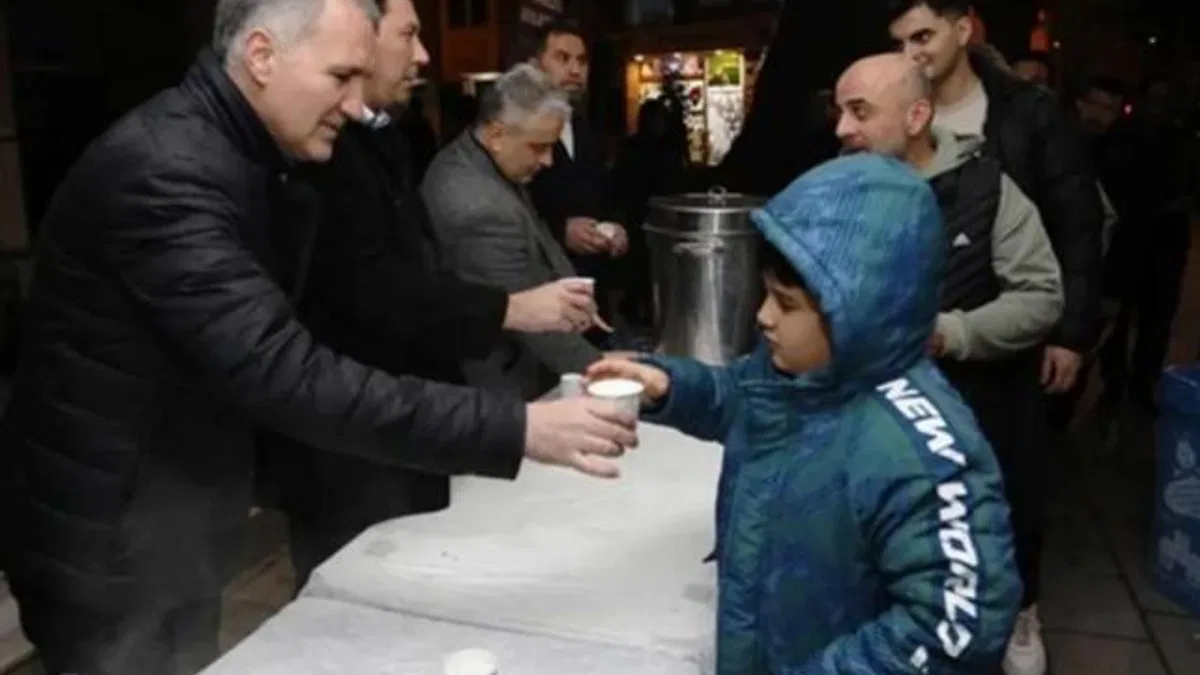 Bursa İnegöl’de Miraç’ta süt ikramı