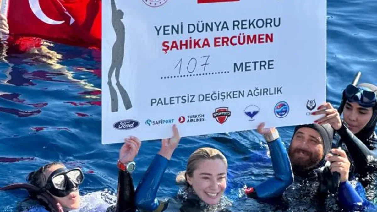 107 metrede paletsiz ‘Şahika’ rekor!