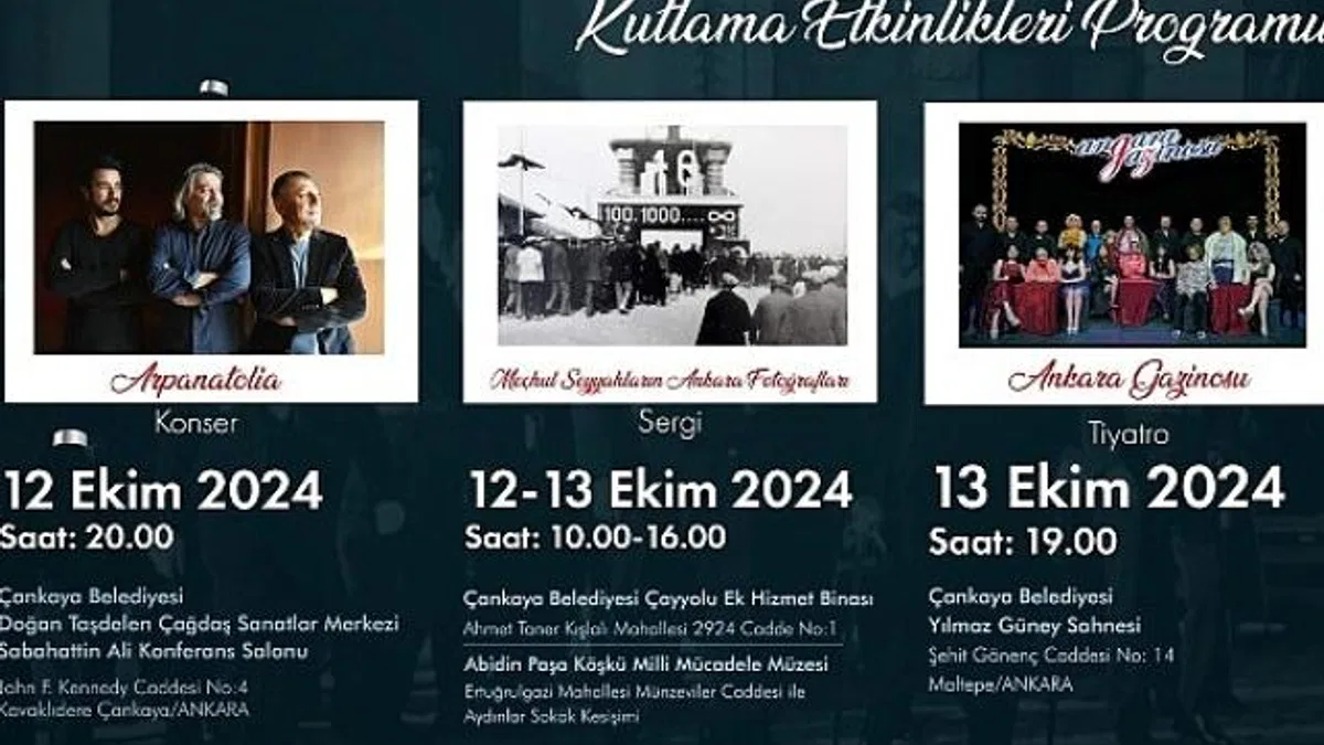Başkent’in 101. Yılı Çankaya’da Etkinliklerle Kutlanacak