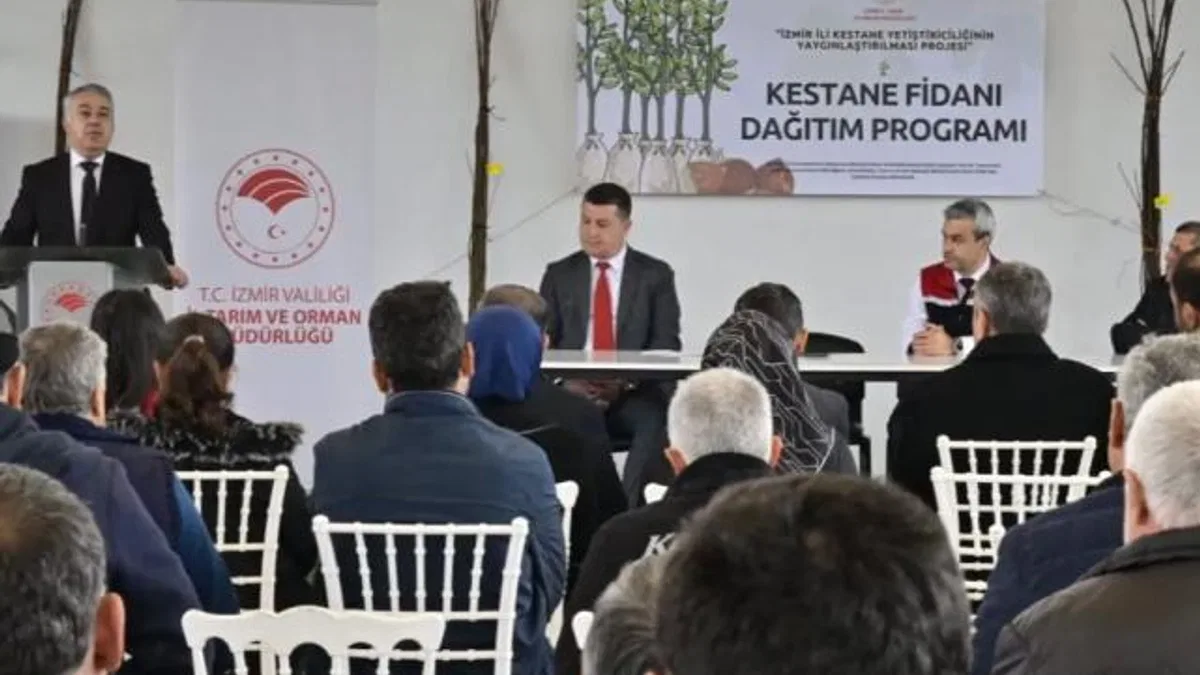 İzmir’de kestane üreticilerine hibe desteği: 2 bin 620 Gal arısına dayanıklı fidan!