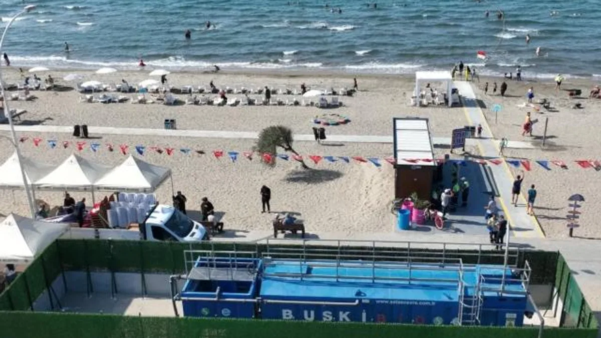 Mudanya’da mavi bayraklı sahile çifte koruma! Bayraklı plaja paket arıtma