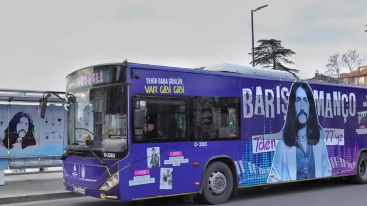 İETT’den Barış Manço’ya vefa otobüsü