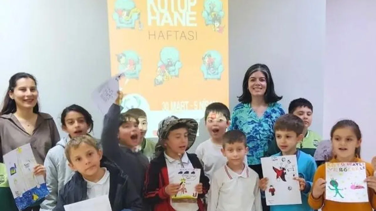 Çanakkale’de miniklerin kütüphane coşkusu