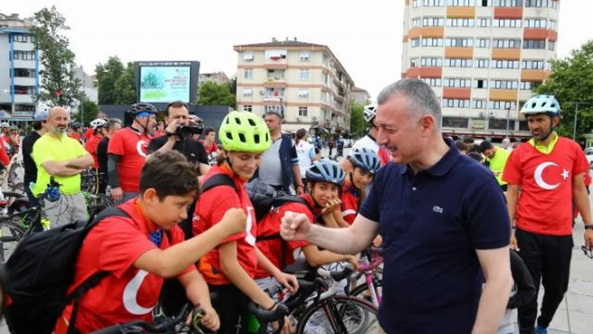 Kocaeli’de pedallar ‘Barış’ için çevrildi