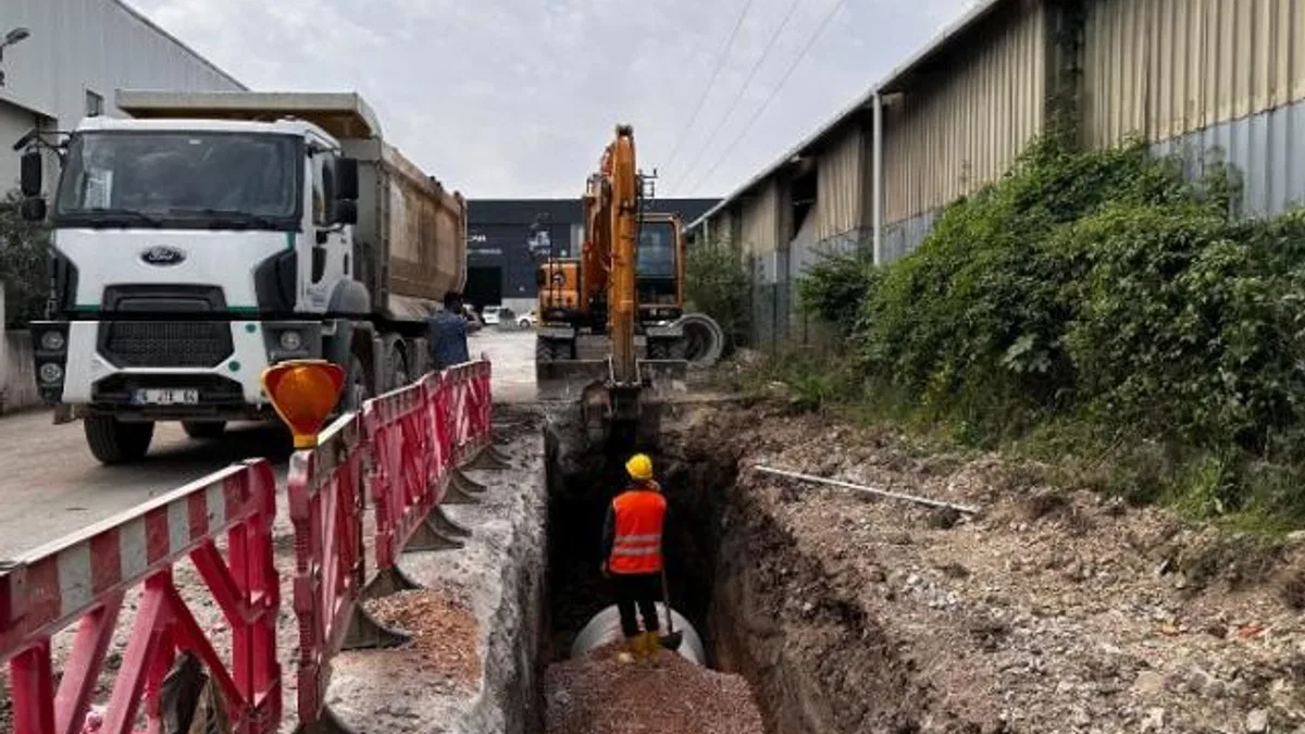 Kocaeli’deki mahalleye 2 bin 600 metre yeni yağmur suyu hattı