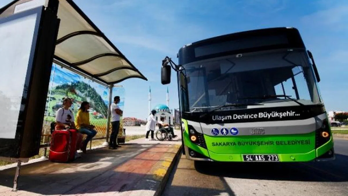 Sakarya’da otobüsler bayramın 4 günü de ücretsiz