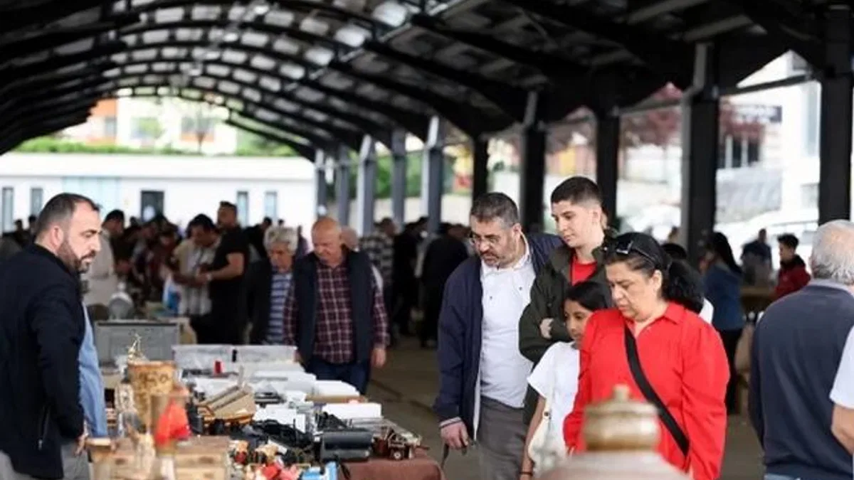Kayseri Talas Antika Pazarı nostalji yaşattı