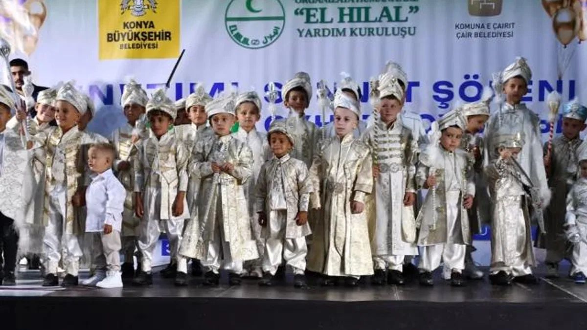 Konya’nın kardeş şehri Üsküp’te sünnet şöleni