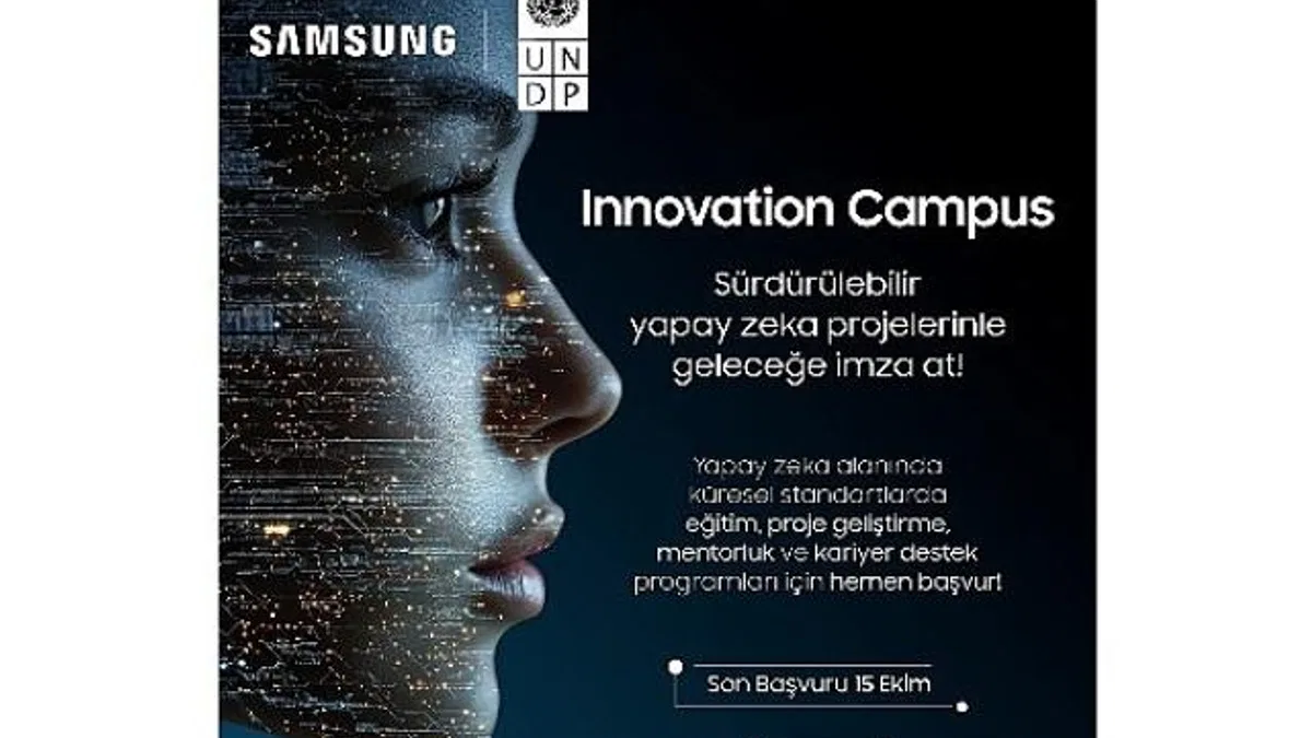 Samsung ve UNDP, Innovation Campus yapay zekâ eğitimi için gençlerin başvurularını bekliyor