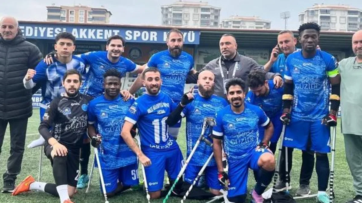 Kocaeli’de Ampute Futbol Takımı lige fırtına gibi başladı