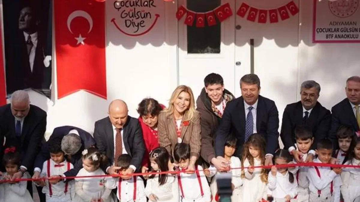 Gülben Ergen 60. Anaokulu’nu Adıyaman’da açtı