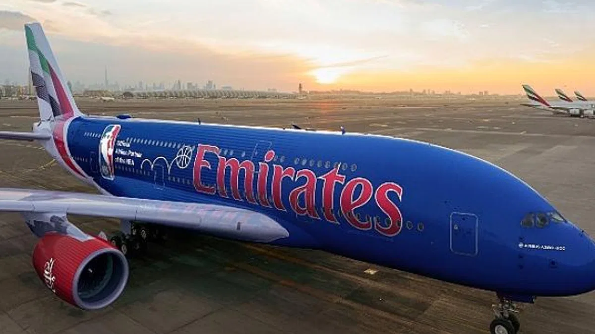 Emirates, NBA Cup’a özel yeni uçak tasarımını tanıttı