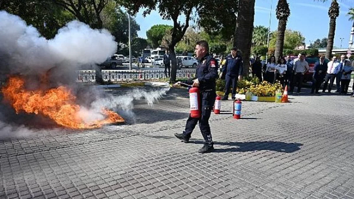 Salihli Belediyesi’nden Yangın Tatbikatı