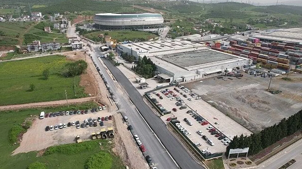 Alikahya Stadyum yoluna asfalt