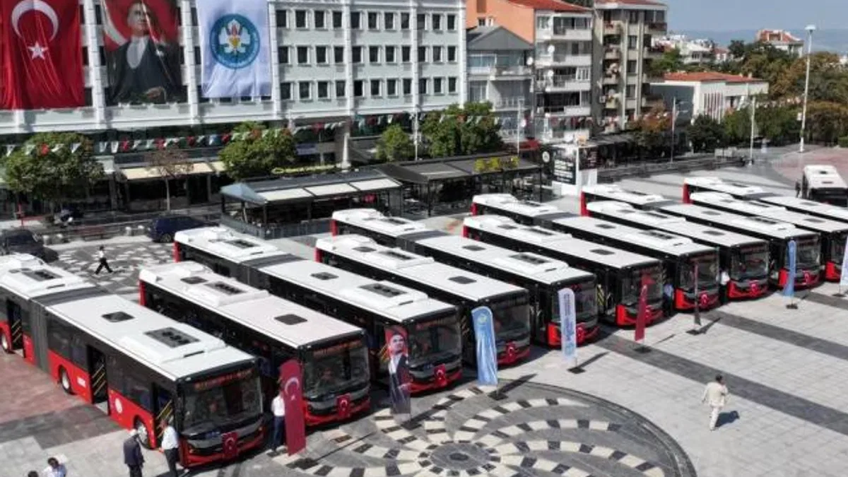 Manisa’nın ulaşım filosuna 35 yeni otobüs