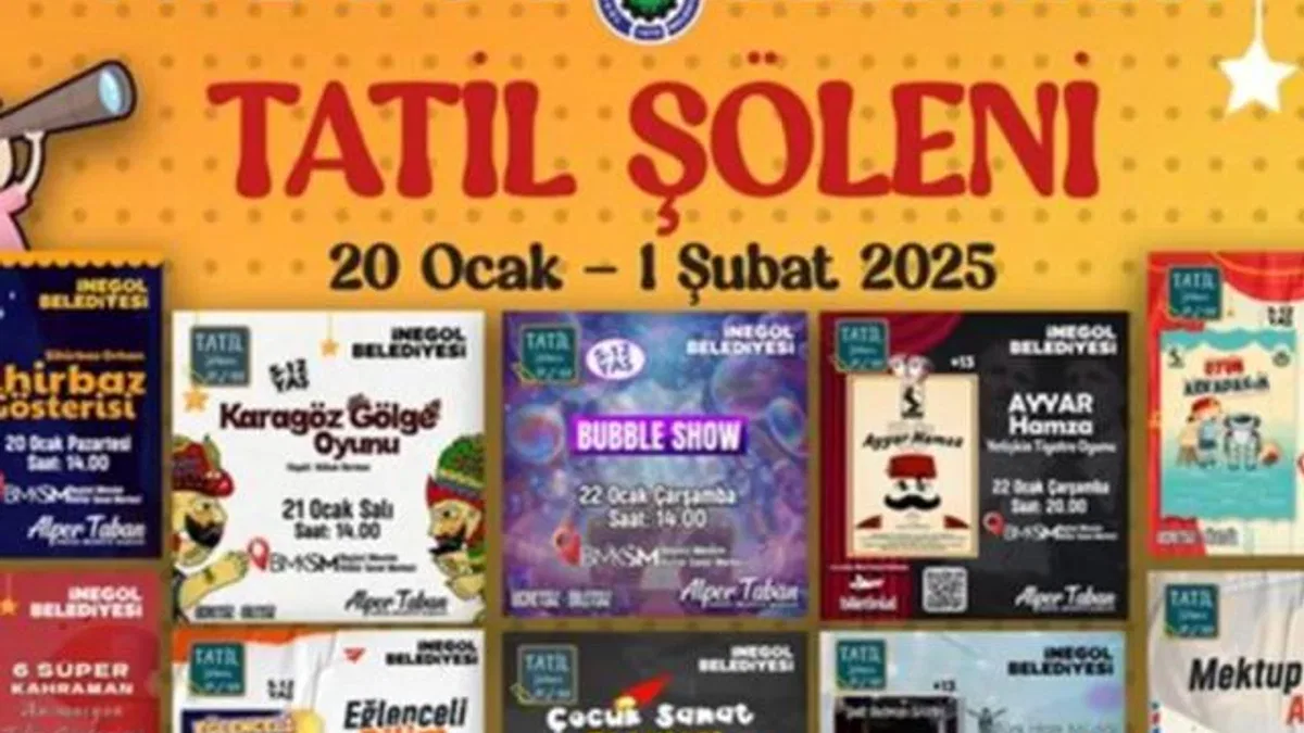 Bursa İnegöl’de sömestr tatili dolu dolu geçecek