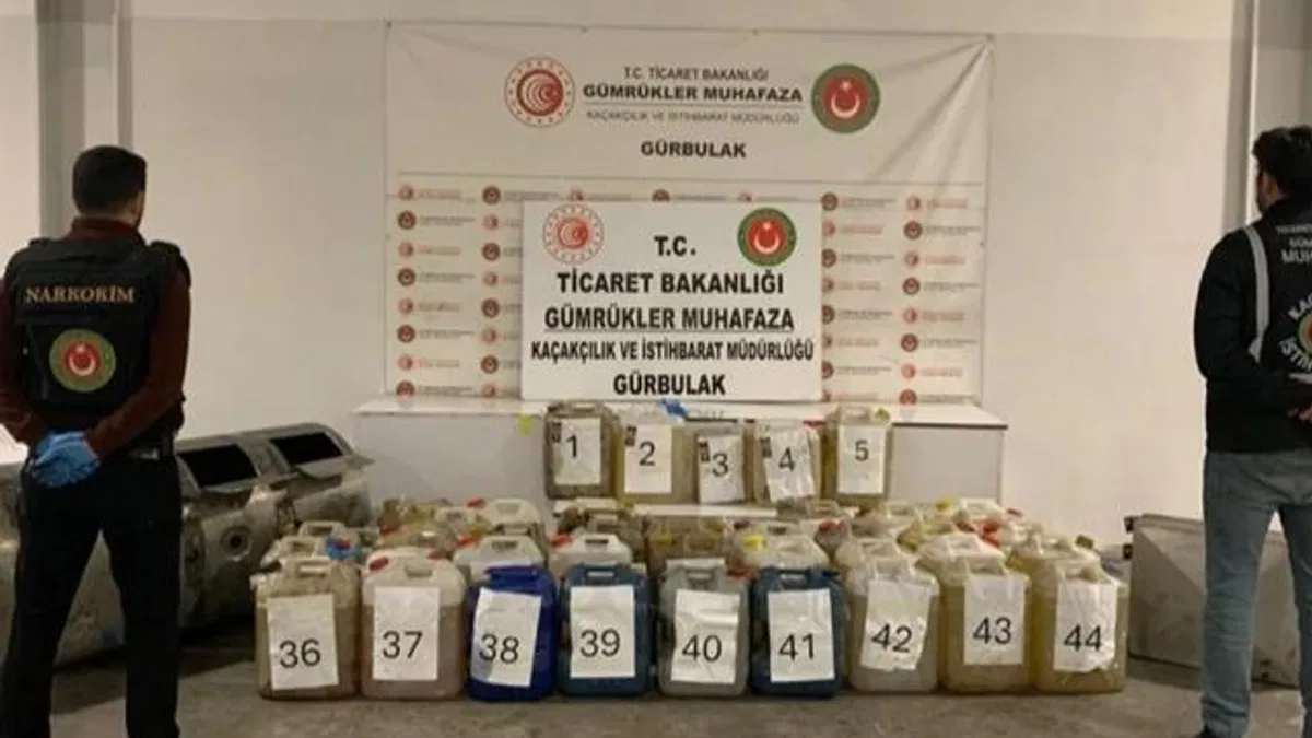 Gürbulak’ta 2,6 milyar TL’lik uyuşturucu operasyonu