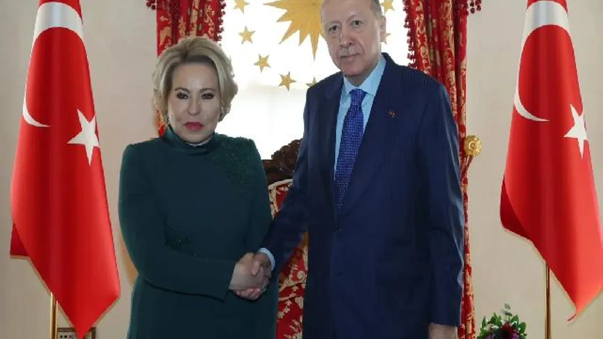 Rusya Federasyon Konseyi Başkanı Matviyenko Dolmabahçe’de