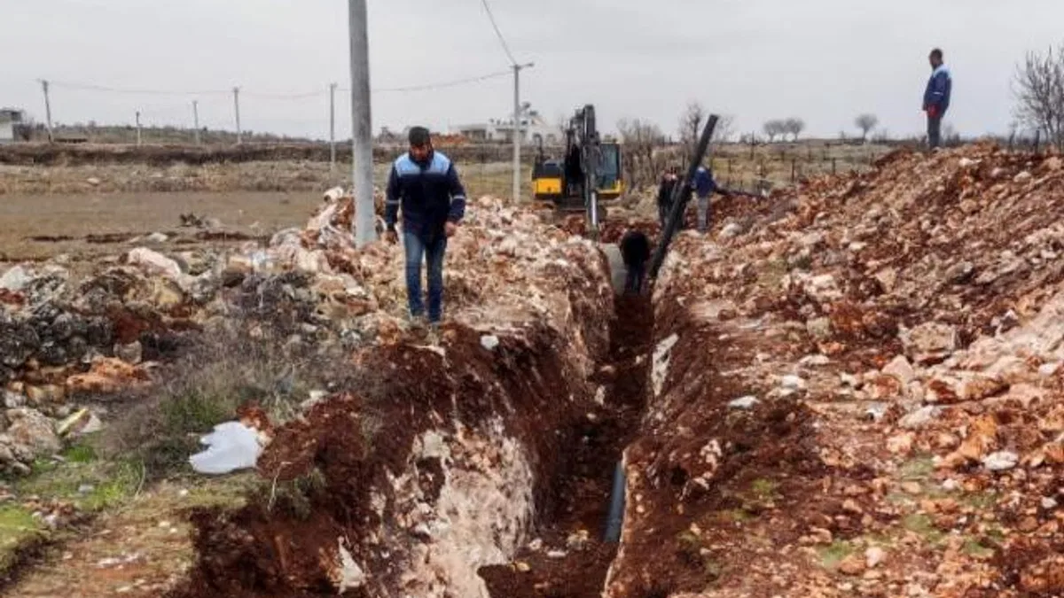 Bahçebaşı Mahallesine kanalizasyon hattı döşendi