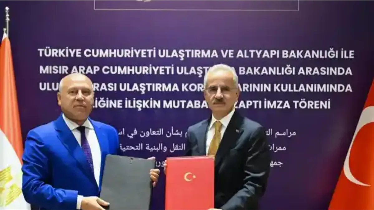 Türkiye ile Mısır arasında ulaştırma koridorları için iş birliği