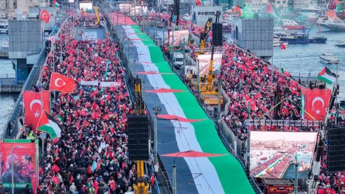 İstanbul Filistin için tek yürek oldu