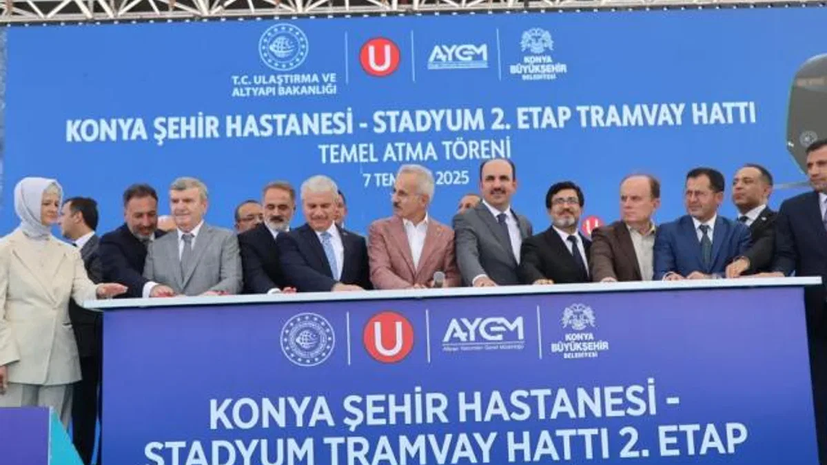 Konya’ya yeni tramvay hattı… Konya’nın raylı sistem ağı genişliyor