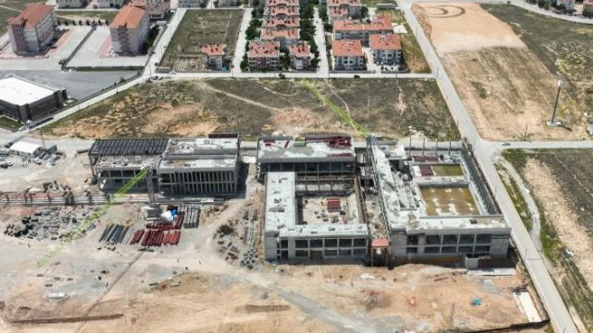 Konya’da dev tesisin inşası sürüyor