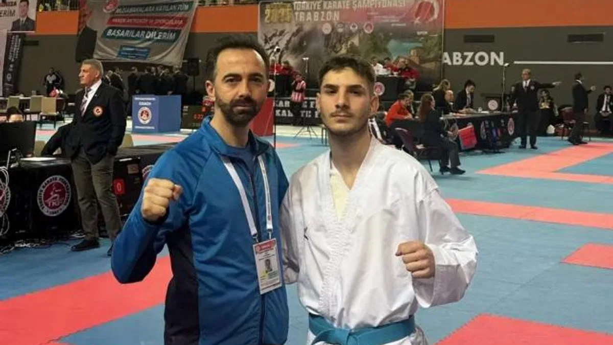 Geyveli karateci Türkiye ve Balkan ikincisi oldu